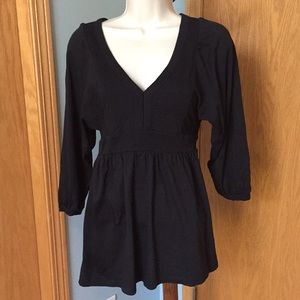Juicy Couture Black V-Neck Cotton Shirt